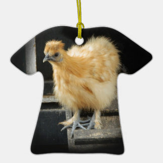 een mooi Silkie Bantam Chicken afbeelding. Keramisch Ornament