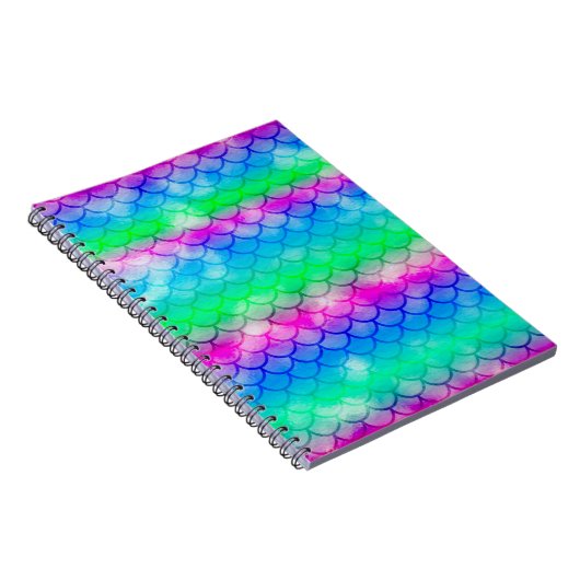 Een mooi spectrum van zeemeermin kleuren notitieboek (Rechterzijde)