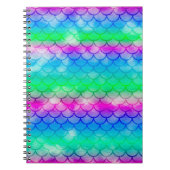 Een mooi spectrum van zeemeermin kleuren notitieboek (Voorkant)