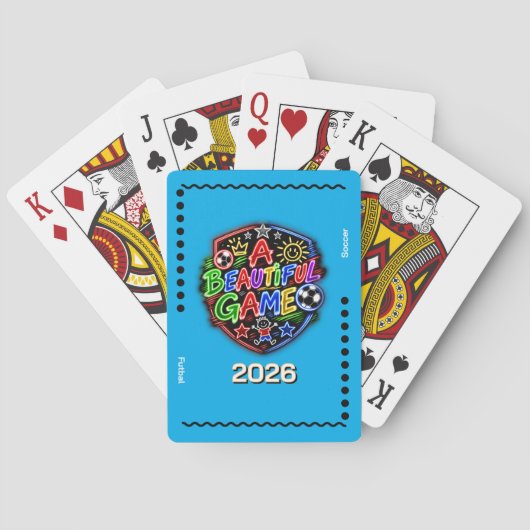 Een mooi spel voor kinderen pokerkaarten (Achterkant)