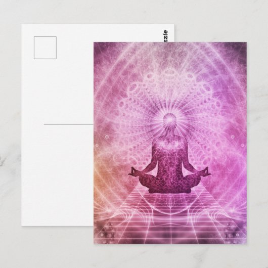 Een mooi spirituele ontwaken briefkaart (Voorkant / Achterkant)