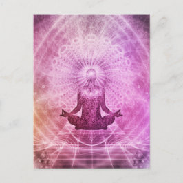Een mooi spirituele ontwaken briefkaart