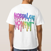 Een mooi T-shirt voor mannen met nostalgisch momen (Achterkant)