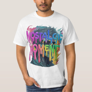 Een mooi T-shirt voor mannen met nostalgisch momen