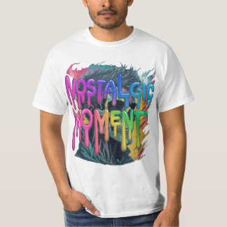 Een mooi T-shirt voor mannen met nostalgisch momen
