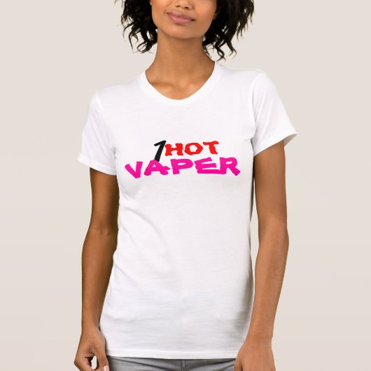 Een mooi T-shirt voor vrouwen die graag dampen. (Voorkant)