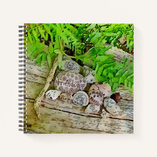 Een mooi tijdschrift met natuur en rommel notitieboek (Voorkant)