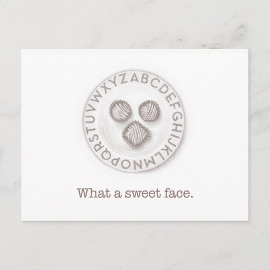 Een mooi Truffle-gezicht Briefkaart (Voorkant)