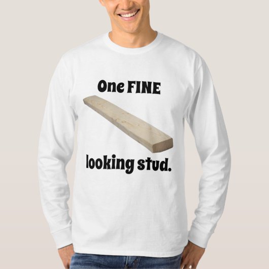 Een mooi uitziende stud t-shirt (Voorkant)