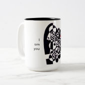 Een mooi vat voor je koffie tweekleurige koffiemok (Voorkant links)