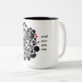 Een mooi vat voor je koffie tweekleurige koffiemok (Voorkant rechts)