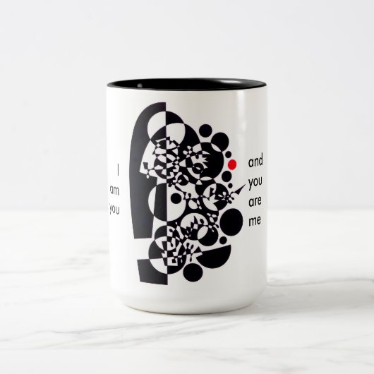 Een mooi vat voor je koffie tweekleurige koffiemok (Center)