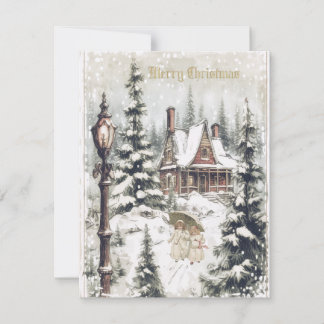Een mooi vintage kerst Kaart Design