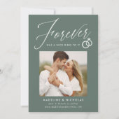 Een mooie afsluiter van het Sage Verloving Kaart (Voorkant)