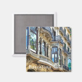 Een mooie architectuur aangevuld met reflecties. magneet (Voorkant / Achterkant)