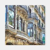 Een mooie architectuur aangevuld met reflecties. magneet (Voorkant)