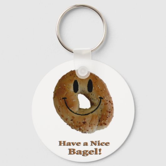 Een mooie bagel! sleutelhanger (Voorkant)