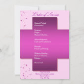 Een mooie begrafenisuitnodiging voor het leven kaart (Achterkant)