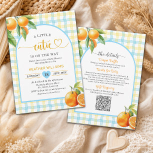 Een Mooie Blauwe All-in-One Baby Shower Kaart