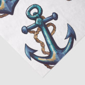 Een mooie blauwe nautische serie ontwerp 11 tissuepapier (Detail)