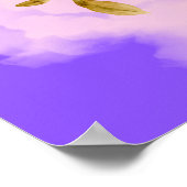 Een mooie bloem poster borstel stijl (Hoek)