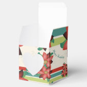 Een mooie bloemrijke papieren hart chocolade gunst bedankdoosjes (Geopend)