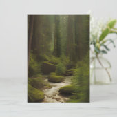 Een mooie bosstroom kaart (Staand voorkant)