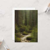 Een mooie bosstroom kaart (Voorkant / Achterkant in situ)
