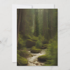 Een mooie bosstroom kaart