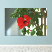 Een mooie bruidsboeketposter canvas afdruk (Insitu (Houten vloer))