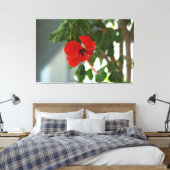 Een mooie bruidsboeketposter canvas afdruk (Insitu (Slaapkamer))