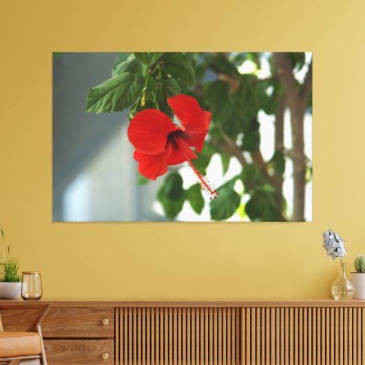 Een mooie bruidsboeketposter canvas afdruk (Insitu (Woonkamer))
