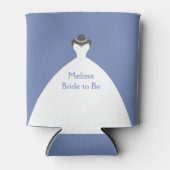 Een mooie bruidsjurk vrijgezellenfeest blikjeskoeler (Voorkant)