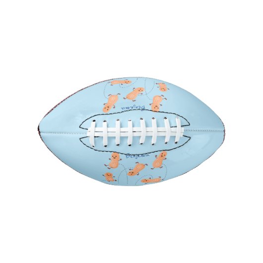 Een mooie cartoon van een pinda's american football (Voorkant)