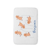 Een mooie cartoon van een pinda's badmat (Voorkant Verticaal)