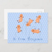 Een mooie cartoon van een pinda's briefkaart (Voorkant / Achterkant)