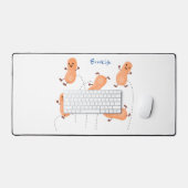 Een mooie cartoon van een pinda's bureaumat (Keyboard & Muis)