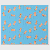 Een mooie cartoon van een pinda's cadeaupapier (Vlak)