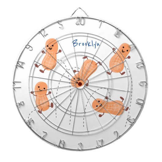 Een mooie cartoon van een pinda's dartbord (Voorkant)