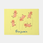 Een mooie cartoon van een pinda's deurmat (Voorkant)