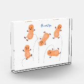 Een mooie cartoon van een pinda's fotoblokken (Links)