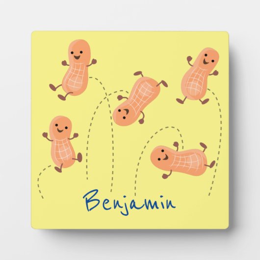 Een mooie cartoon van een pinda's fotoplaat (Voorkant)