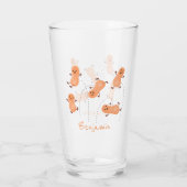 Een mooie cartoon van een pinda's glas (Achterkant)