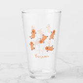 Een mooie cartoon van een pinda's glas (Voorkant)