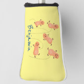 Een mooie cartoon van een pinda's golfheadcover (Draai 90)