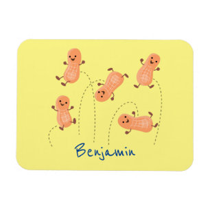 Een mooie cartoon van een pinda's magneet