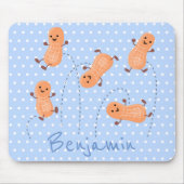 Een mooie cartoon van een pinda's muismat (Voorkant)