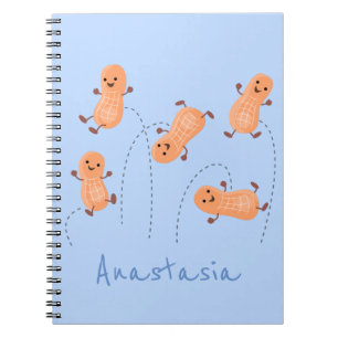 Een mooie cartoon van een pinda's notitieboek