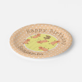 Een mooie cartoon van een pinda's papieren bordje (Gekanteld)