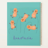 Een mooie cartoon van een pinda's planner (Achterkant)